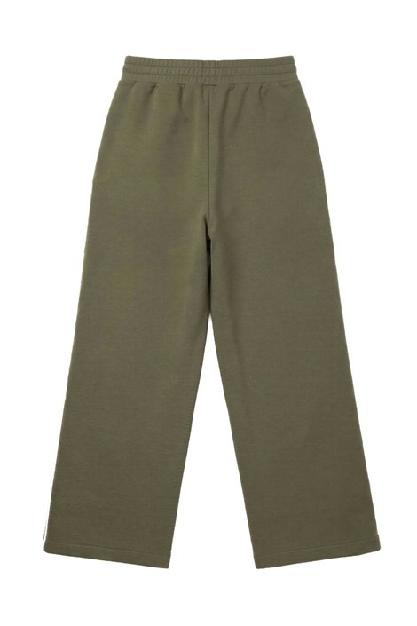 FOURSOUL Pantalón verde con banda peluche