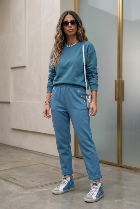 Markup Woman Pantalón con aplicaciones joya