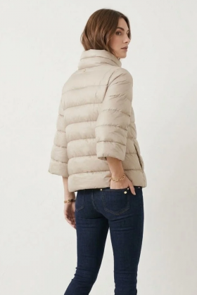 Markup Woman Plumífero corto marfil