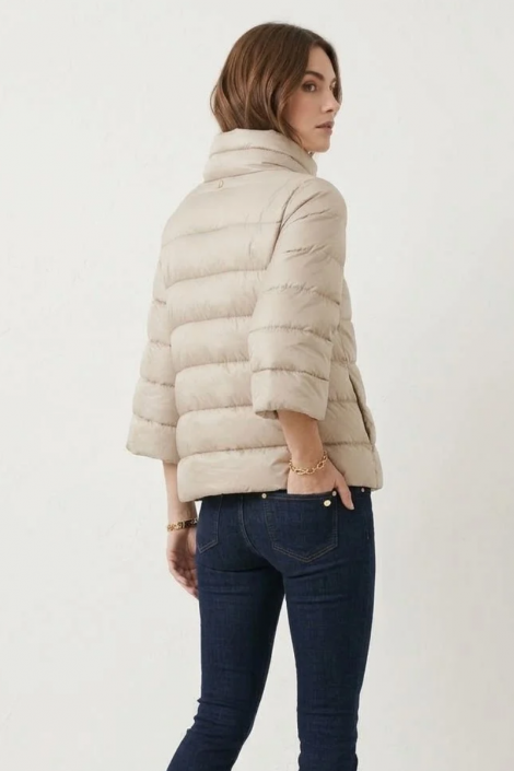 Markup Woman Plumífero corto marfil