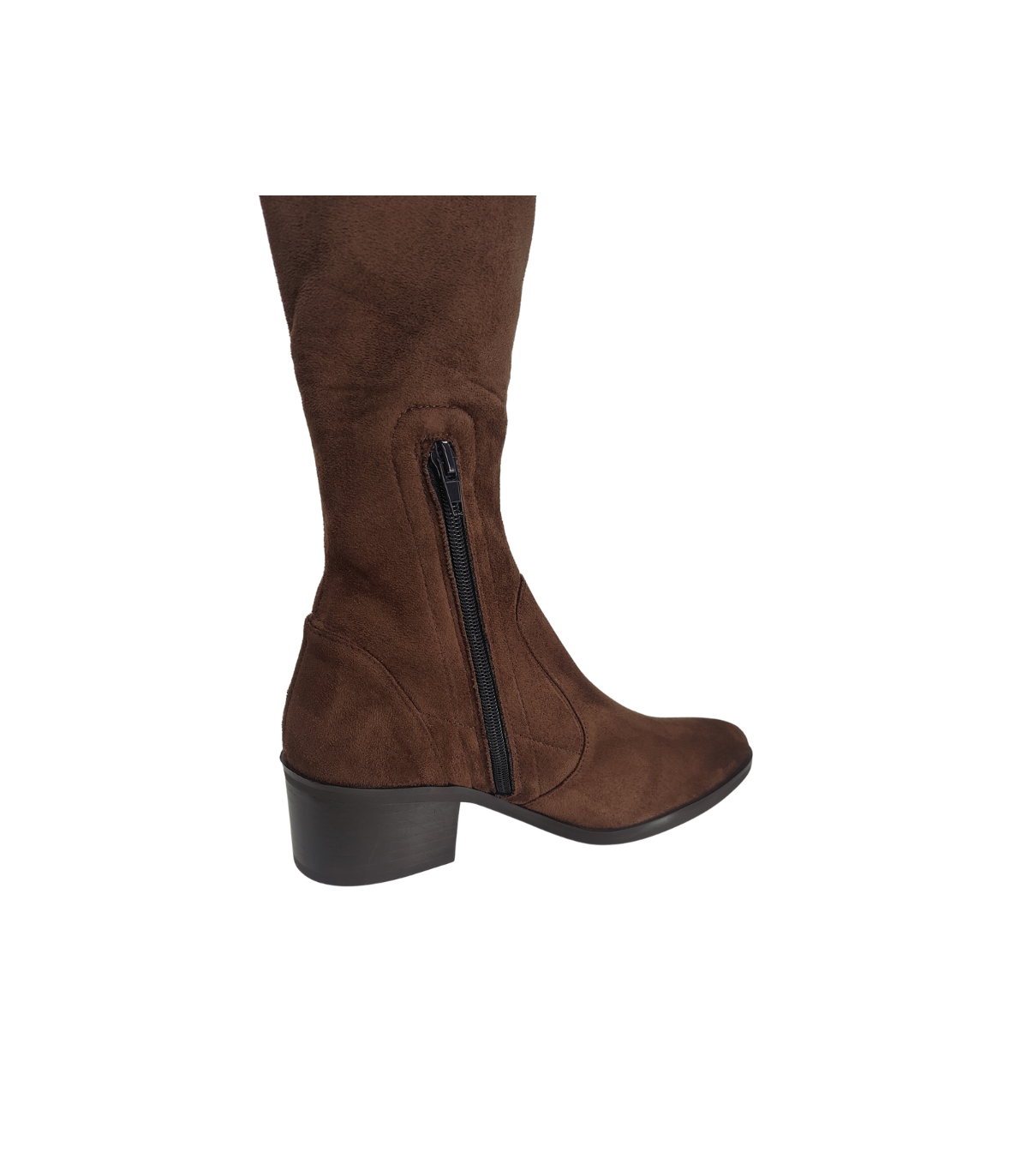 Vosso Moda Bota alta en ante color marrón