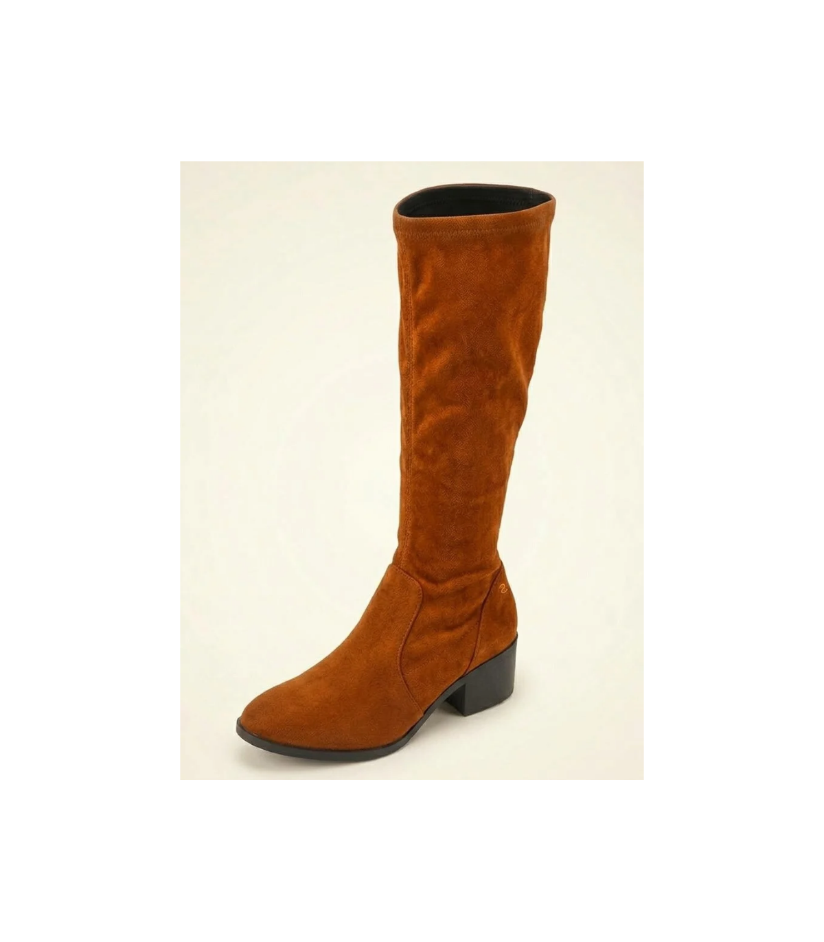 Vosso Moda Bota alta en ante color camel