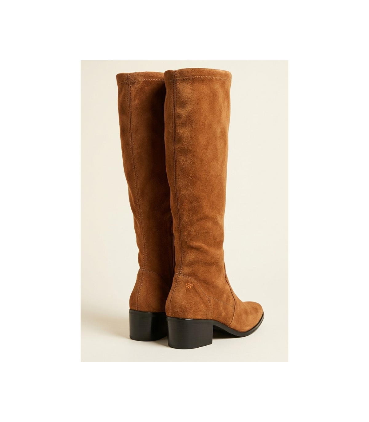 Vosso Moda Bota alta en ante color camel