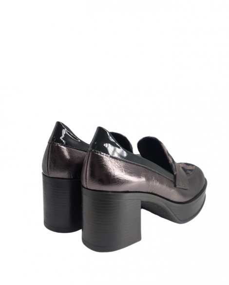 Vosso Moda Zapato plataforma piel antracita