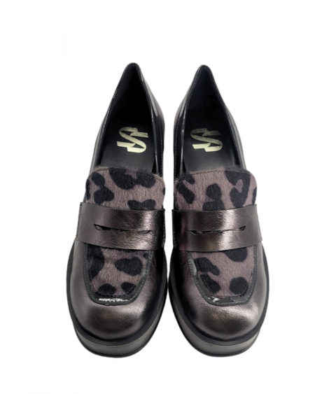 Vosso Moda Zapato plataforma piel antracita
