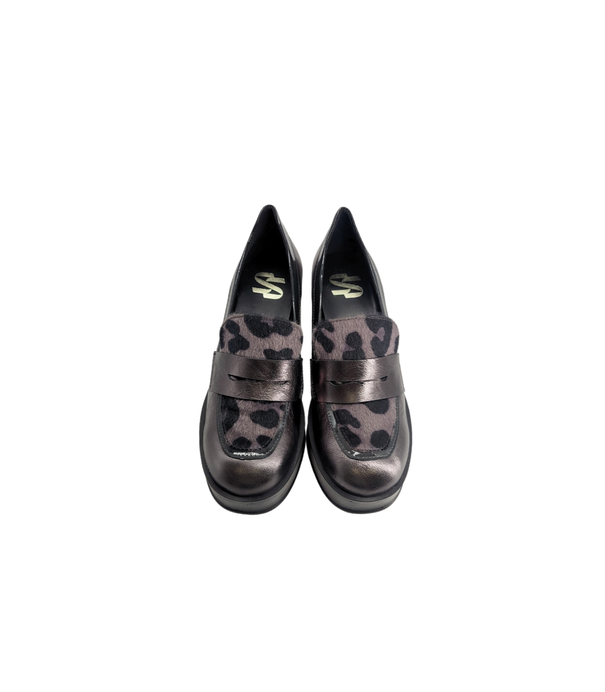 Vosso Moda Zapato plataforma piel antracita