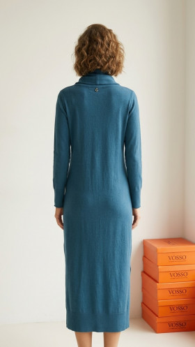 Guimanos Vestido de punto cuello perkins
