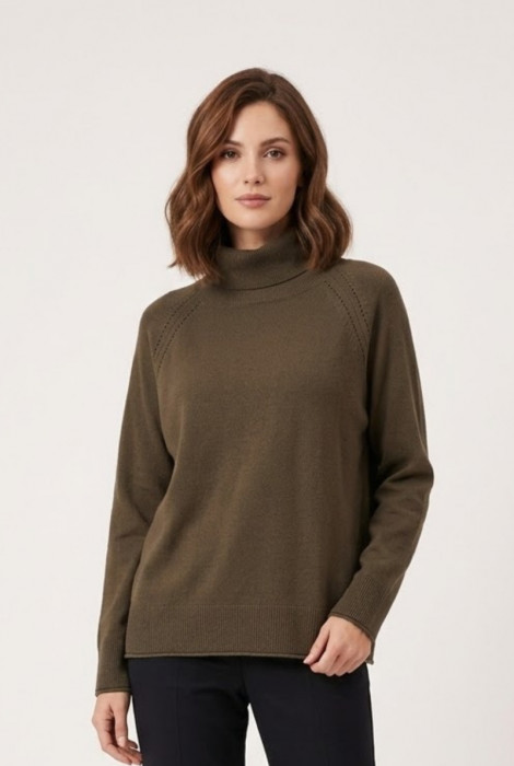 GAUDI Jersey de punto cuello cisne