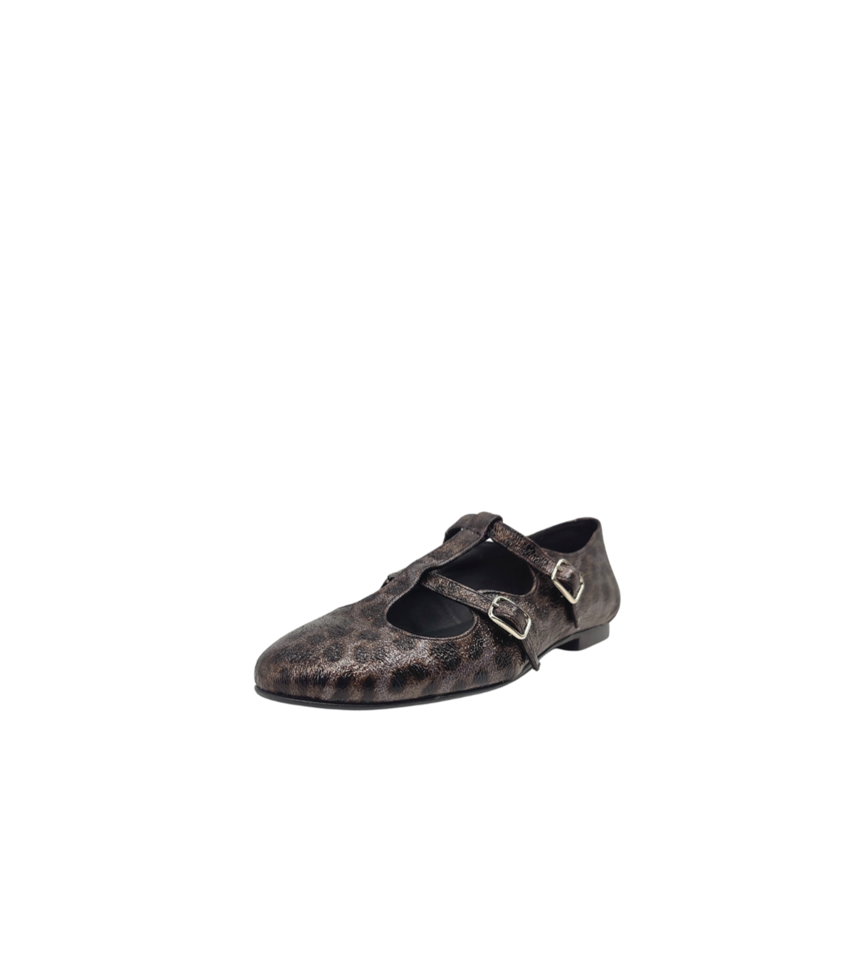 Vosso Moda Manoletina en piel estampada y detalle hebillas