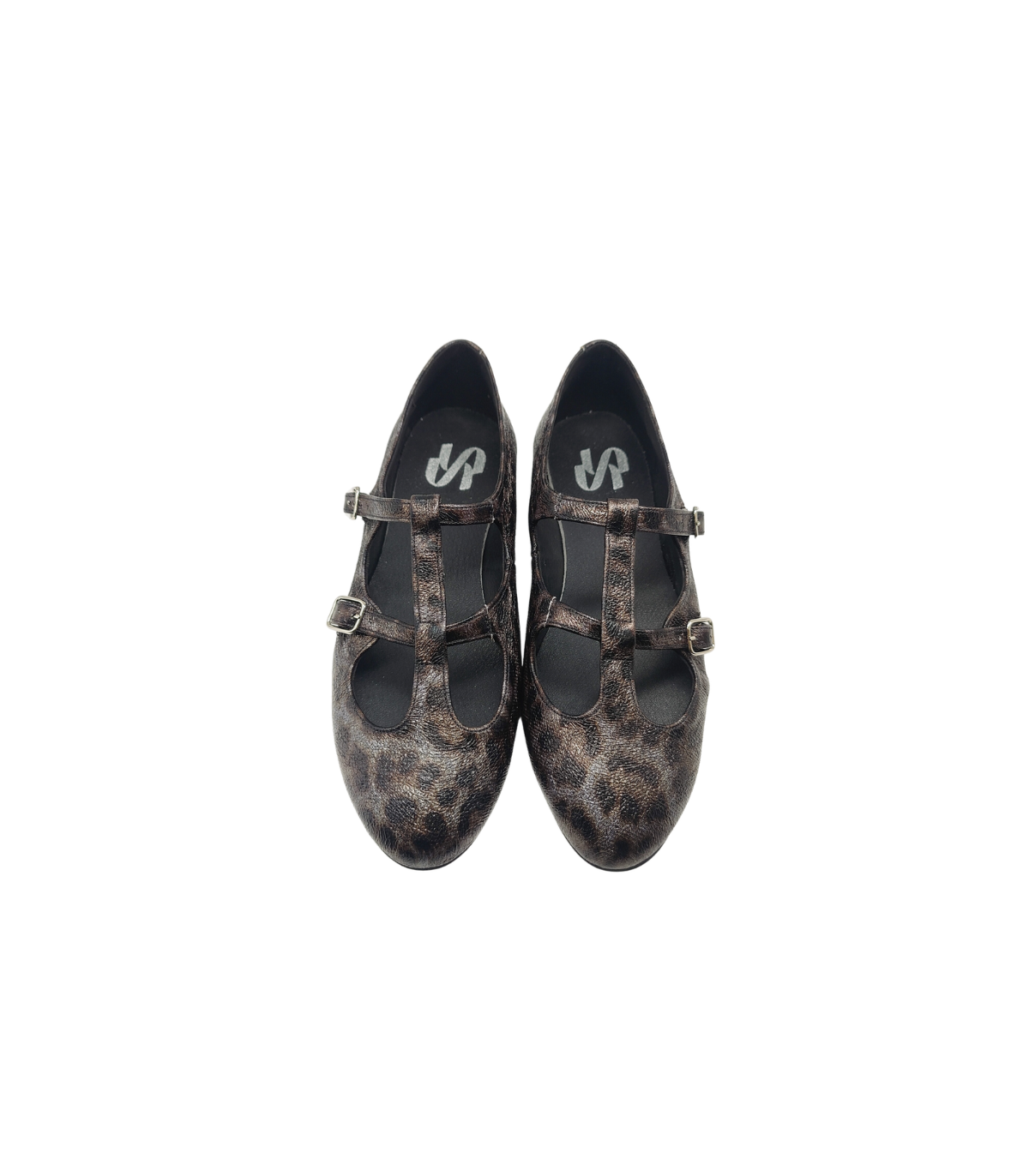 Vosso Moda Manoletina en piel estampada y detalle hebillas