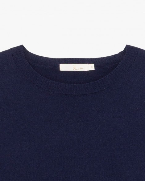 GL Jersey de punto navy con encaje