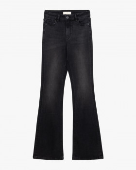 GL Jeans negros acampanados con pedrería