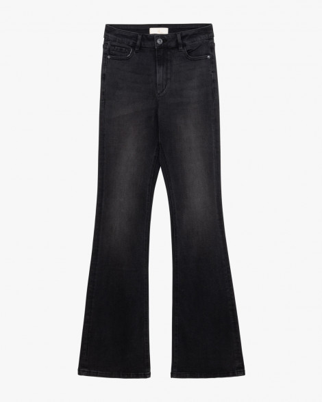 GL Jeans negros acampanados con pedrería