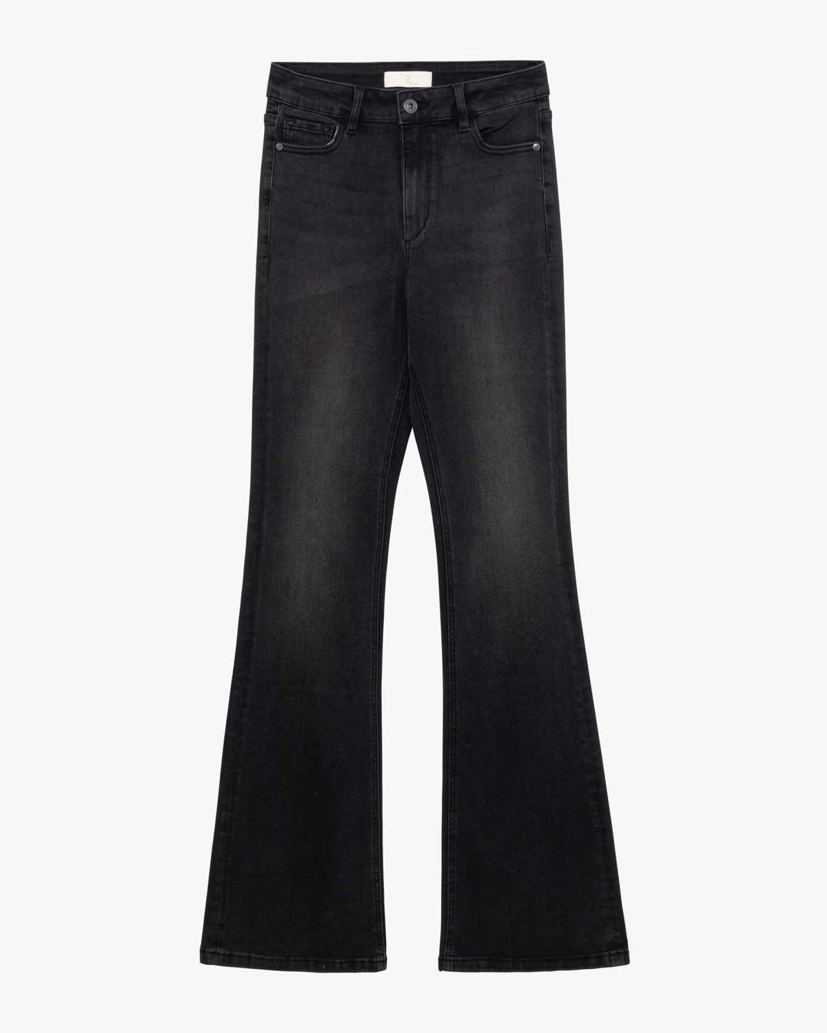 GL Jeans negros acampanados con pedrería